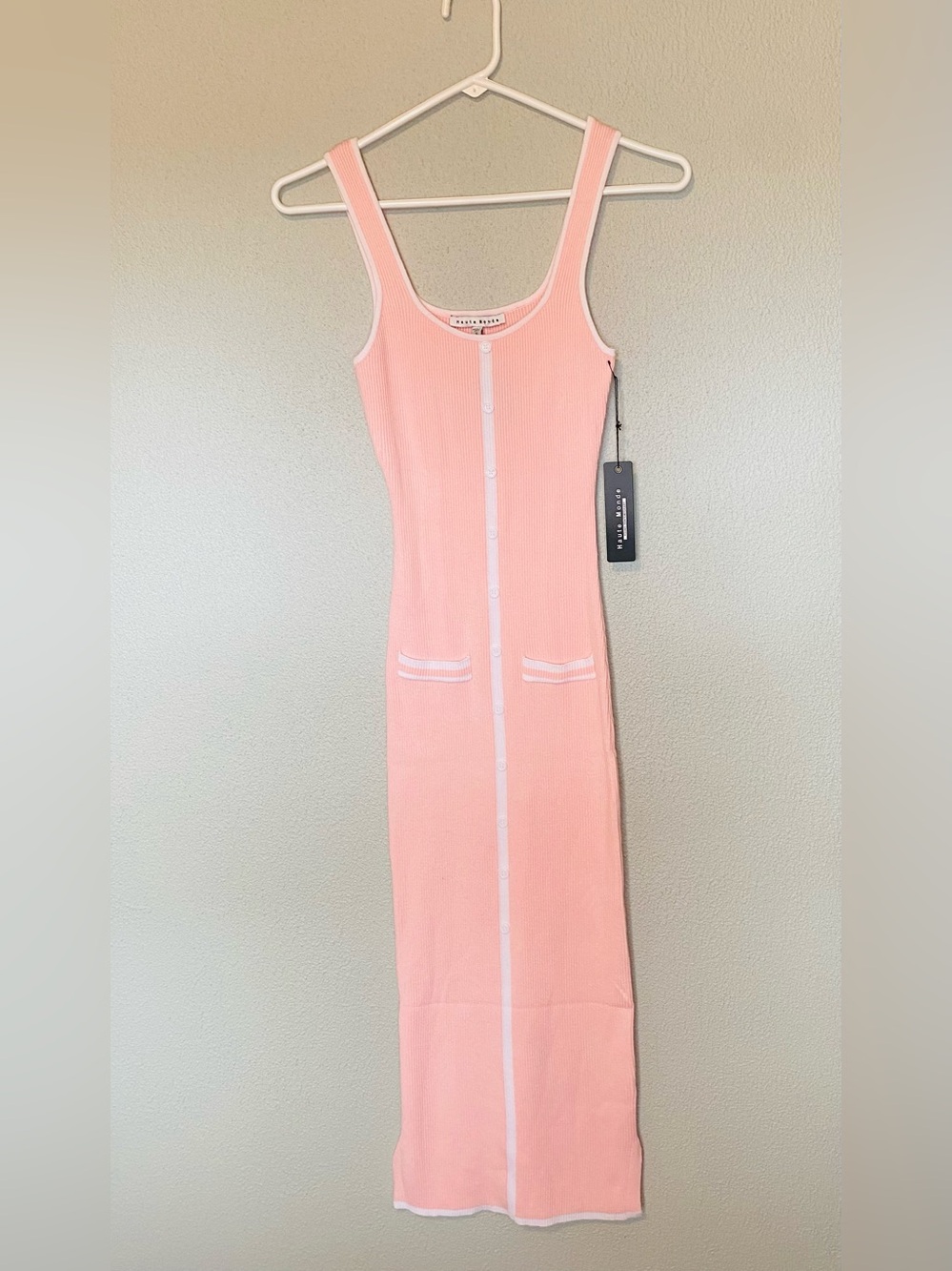 Haute Monde Button-Front Midi Dress